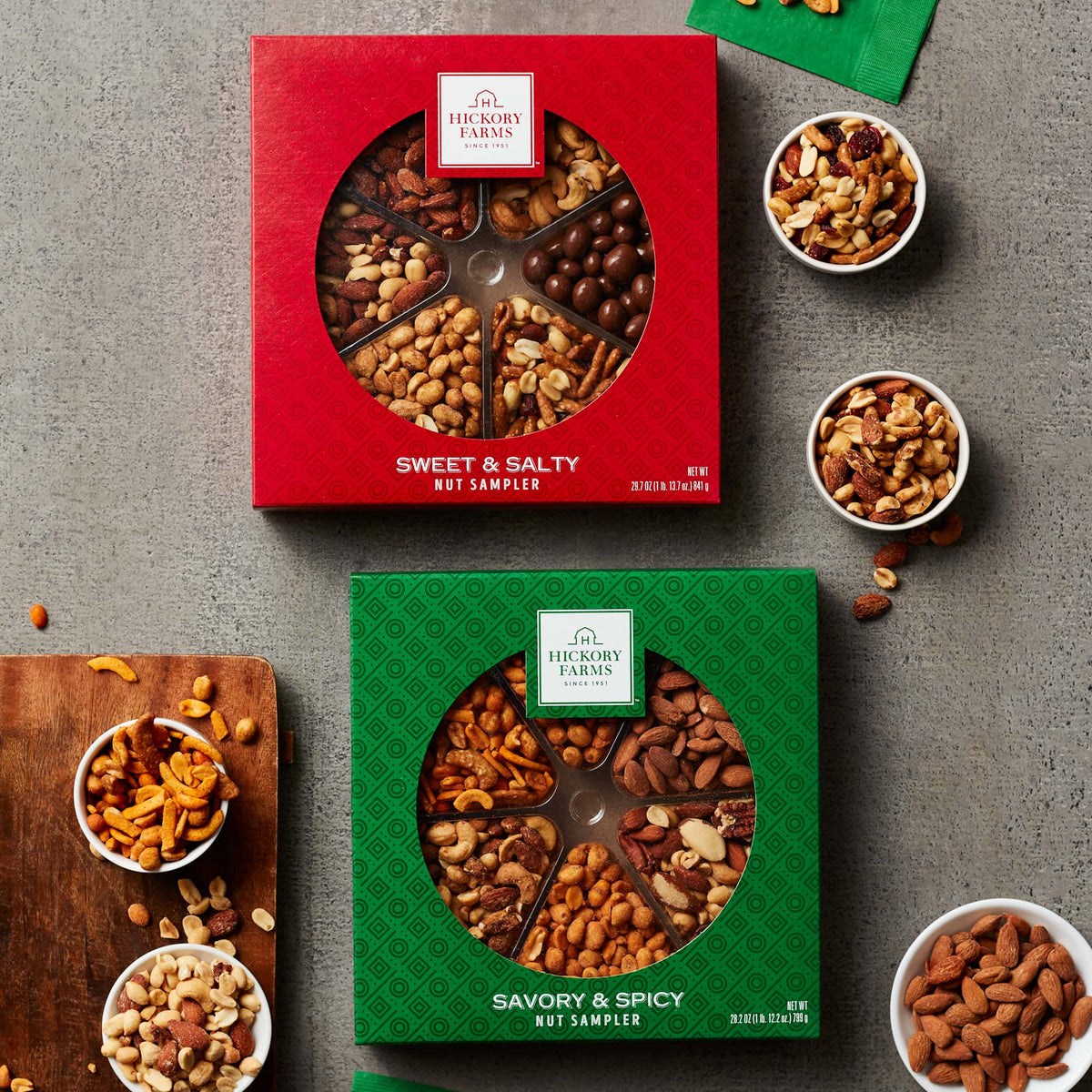 Savory & Spicy Nut Sampler | Hickory Farms