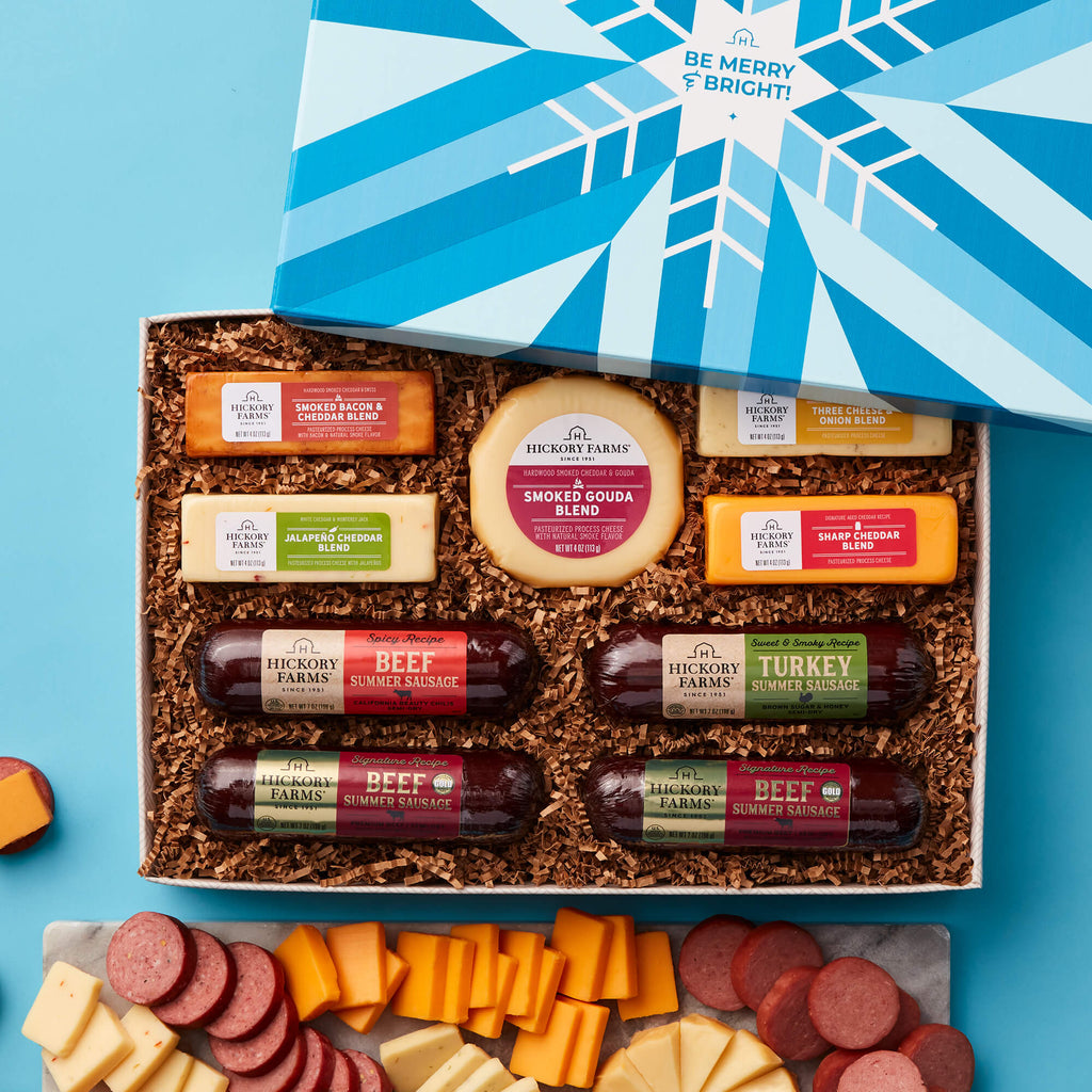 Be Merry Cheese & Sausage Lover's Gift Box | Hickory Farms