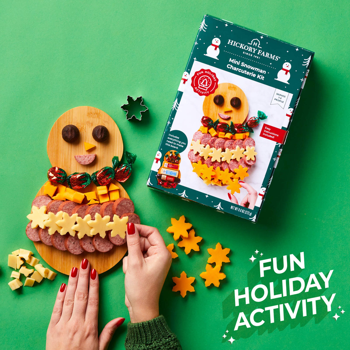 Mini Snowman Charcuterie Board Kit