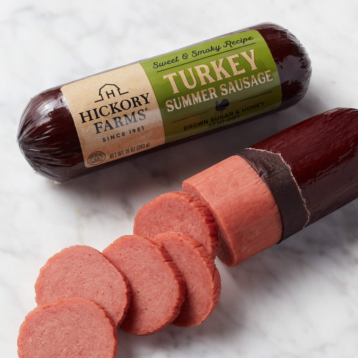 Sweet & Smoky Turkey Summer Sausage | Hickory Farms