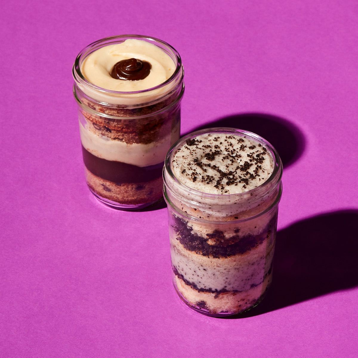 PB Chocolate & Cookies 'n Cream Cupcake Jar 2-Pack | Hickory Farms