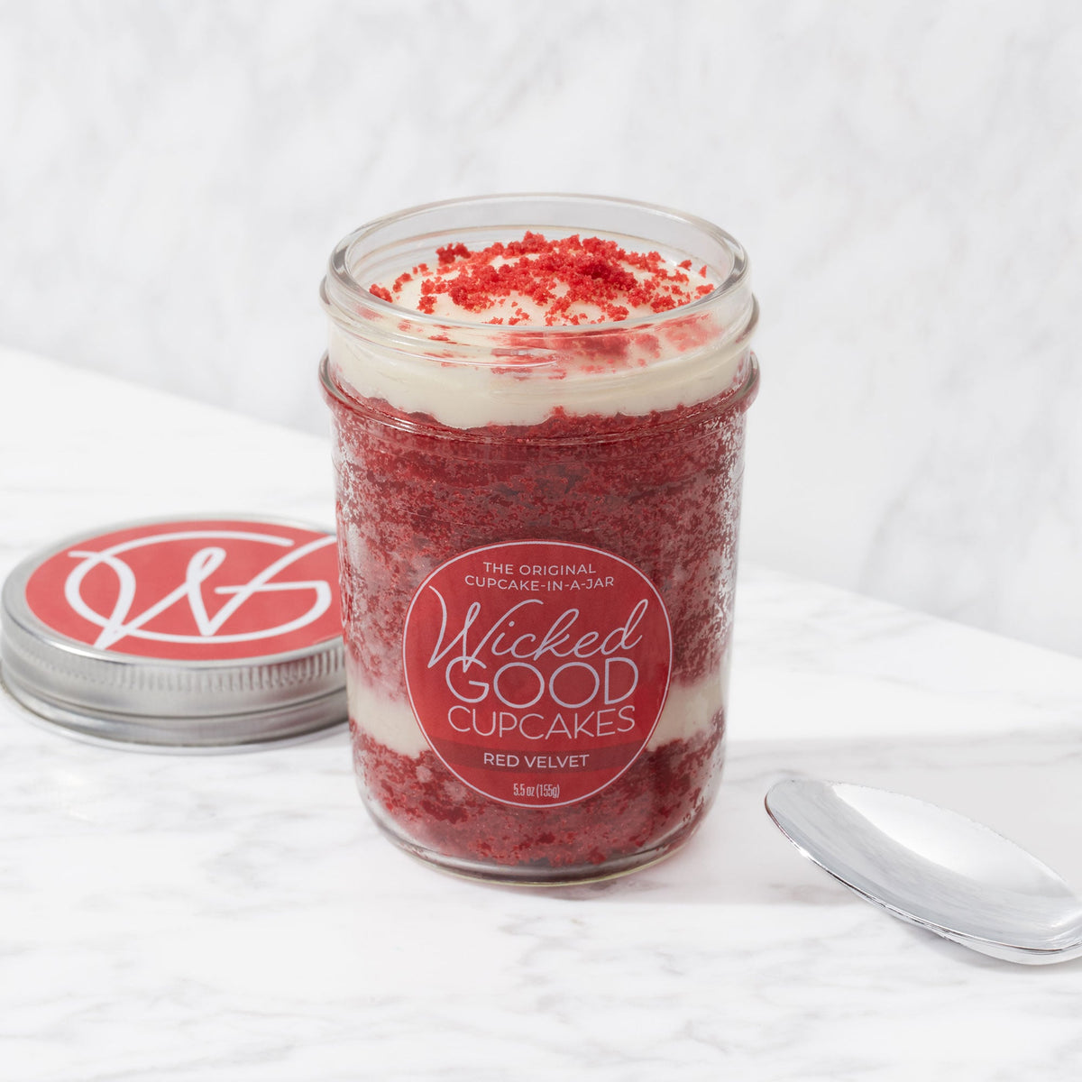 Red Velvet & Chocolate Cupcake Jar 2-Pack | Hickory Farms